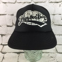 Harbor Bar Vintage Trucker Snapback Hat Black Mesh Baseball Cap SportCap - £11.59 GBP