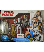 Star Wars Last Jedi Kohls Exclsv Luke Skywalker Rey Storm Trooper Office... - £30.01 GBP