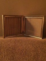 Small Metal Folding Double Picture Frame - $93.19 MXN