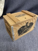 Pet HEARTLAND NATURAL CEREAL Advertising Wood Crate Recipe Box 6&quot; X 4.25... - $14.85