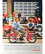Honda School college campus 200 miles a gallon motorbike -1965 Vintage P... - $9.27