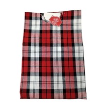 Holiday Time 48 inch Red and White Tartan Plaid Checkered Lightweight Tr... - $12.16