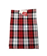 Holiday Time 48 inch Red and White Tartan Plaid Checkered Lightweight Tr... - £9.56 GBP