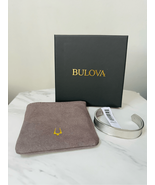 Bulova Precisionist Open Cuff Bracelet, Knurled Texture Design, Silver, NWT - $129.00