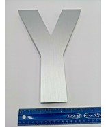 New 12&quot;X 1&quot; thick Heavy Cast aluminum brushed finish Helvetica &quot;Y&quot; w/ te... - €44,40 EUR