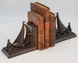 Sailboat tows dinghy nautical bookends figurine metal cast iron pair 967786 thumb155 crop