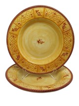 Fitz And Floyd Del Vino Trellis 10 1/8&quot;  Rimmed Soup Pasta  Bowls  Bundl... - $29.00