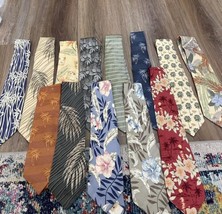 Lot of 13 Men&#39;s 100% Silk Ties Vintage Tommy Bahama Palm Trees Tropical - £55.41 GBP