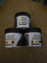 3 Pc EBIN NEW YORK Braid Formula Conditioning Gel Super Hold 3.53 Oz (G10) - £12.53 GBP