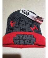 Star Wars Beanie Hat Cap Red Gray Embroidery Official Lucasfilm Target 2019 - $266.09 MXN