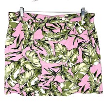 Jones New York Skort Faux Wrap Juniper Tropical Leaves XXL New - $26.72