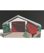 Burr Truss Arch Covered Bridge Series Wood Sculpture Decor 5.75&quot;w Hometo... - £7.63 GBP