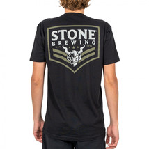 Stone Brewing Insignia Front and Back T-Shirt Black - £33.43 GBP+
