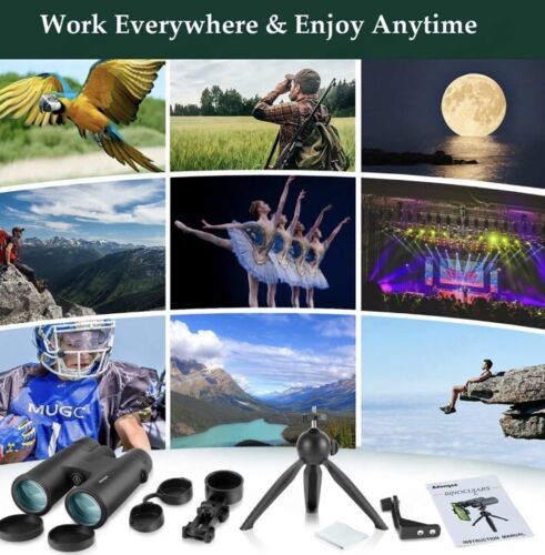 Adorrgon 12x42 HD Binoculars for Adults High Powered with Phone Adapter, Trip Item image 4