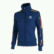 New Adidas Originals Superstar Adicolor TrackTop Navy Fire Trefoil Jacket AJ4057 - £101.80 GBP