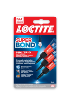 3g Universal glue Loctite Super Bond Mini Trio Adhesive Instant Metal Porcelain - £8.68 GBP