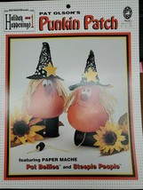 Pat Olson&#39;s Punkin Patch (#05201) Paper Mache Halloween Sunflower Ghosts... - $8.56