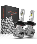 2 Pack H7 LED Headlight Bulbs Fanless 50W 10000LM 6000K White - £21.62 GBP