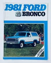 1981 Ford Bronco Dealer Showroom Sales Brochure Guide Catalog - £7.55 GBP