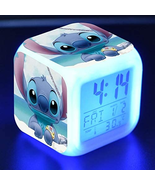 3 Inch Small Size Mini LED Anime Digital Alarm Clock 7 Colorful Light Be... - £17.66 GBP
