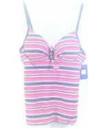 New Cayo De Agua Womens Bikini Top Multicolour Stripe Size 8 Swim Bathin... - £18.74 GBP