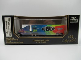 Racing Champions Jeff Gordon 24 Du Pont 1995 Diecast Transporter Ltd Ed 1:87 Mib - $19.34