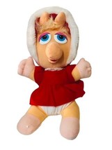 Miss Piggy Plush Stuffed Animal Vtg 1987 Baby Jim Henson Muppets Christmas Gift - £23.70 GBP