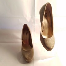 Fioni Night Glitter Slip On Stiletto Heel Shoes Sparkling Dress Pumps Size 7 - £15.53 GBP