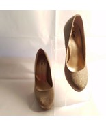 Fioni Night Glitter Slip On Stiletto Heel Shoes Sparkling Dress Pumps Si... - £15.78 GBP