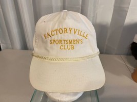 White Factoryville Sportsmen&#39;s Club Sporting Clays Adjustable Ball Hat P... - £8.55 GBP