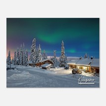 Kuusamo Finland Print Wall Art | Kuusamo Home Decor | Kuusamo Northern Lights Po - $19.99