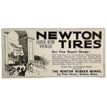 Newton Rubber Works Bicycles Tires 1897 Advertisement Victorian Bikes AD... - $372.61 MXN