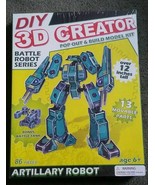 DIY 3D Creator Battle Robot Series Model 86 Pcs 12&quot; Tall Artillary Robot... - £7.35 GBP