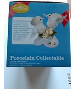 Porcelain Collectable Doves with Heart - $22.21 CAD
