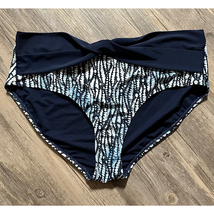 Nine West Swim Bottom Blue Print XXL NWT Swimsuit Swimwear - $8.79