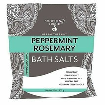 Soothing Touch Peppermint Rosemary Invigorating Bath Salts Pouch 32 Oz - £14.45 GBP