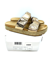 Olivia Miller Palm Cove Espadrille Slide Sandals - Rose Gold, US 8 *USED* - £13.24 GBP