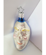 Vtg Christmas Man Crescent Moon Face West Germany Ornament Anthropomorph... - $455.16 MXN