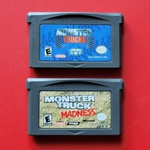 Monster Trucks &amp; Truck Madness Nintendo Game Boy Advance Lot 2 Games Tested Work - £9.78 GBP