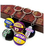 NEW NBA ALL STARS BASKETBALL KEYCHAIN  SOUVENIR LEBRON DURANT CURRY KOBE... - $17.49 CAD