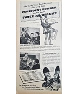 PEPSODENT POWDER-TWICE AS BRIGHT-Tooth Powder - 1942 VTG Print Ad-Chicag... - $19.17 CAD
