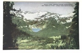 Rainy Lake Cascade Range Washington See America First Great Northern Railway PC - $18.00