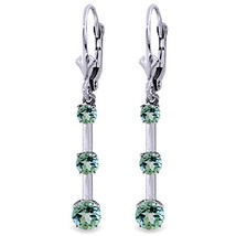 Galaxy Gold GG 14k White Gold Chandelier Earrings with Blue Topaz - £562.09 GBP