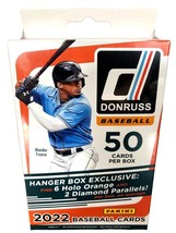2022 Panini Donruss MLB Baseball Hanger Box 50 Cards per Box - £22.38 GBP