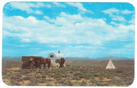 Vtg Postcard-Out on the Lone Prairie-Sheep Herders-Wide Open Spaces-Chro... - £6.73 GBP