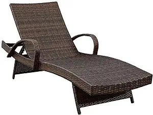 Signature Design by Ashley Outdoor Kantana 2 Piece Patio Wicker Chaise L... - £697.47 GBP