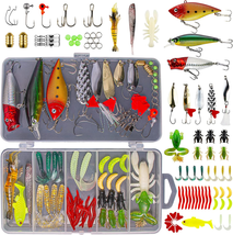 Comprehensive fishing lures kit for freshwater fishing - $20.85