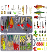 Comprehensive fishing lures kit for freshwater fishing - £15.66 GBP