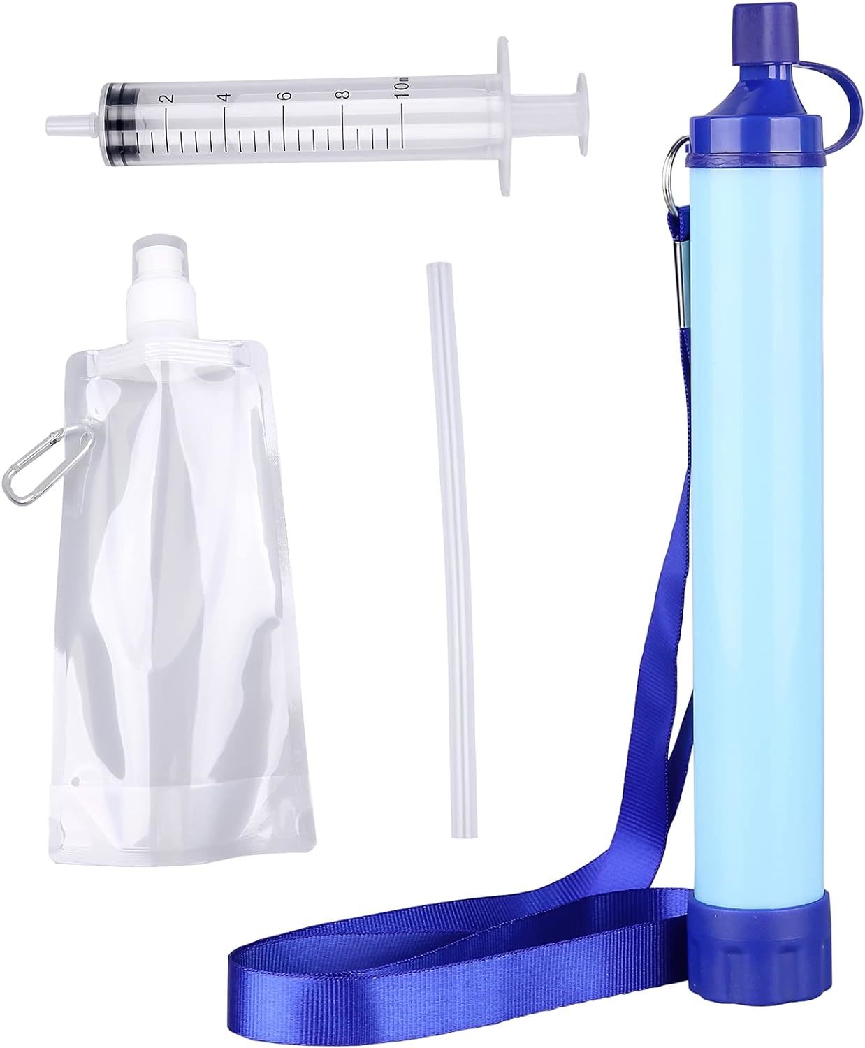 10000 Gallons Outdoor Personal Water Filter,Ultralight 0.01Micron 4-Stage - $41.99