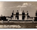 RPPC White Swan Cascades Flountain Devils Lake Michigan MI 1934 Postcard... - $7.87